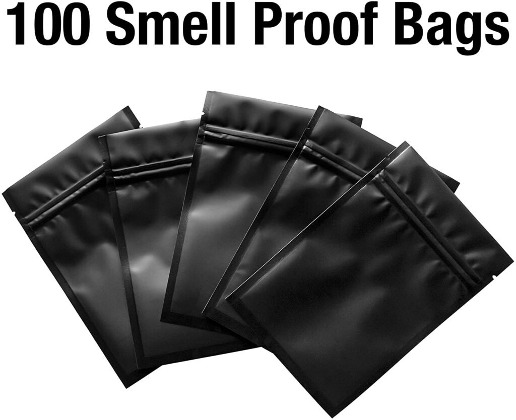 100 Resealable Mylar Smell Proof Bags 4x6 SMART STASH®